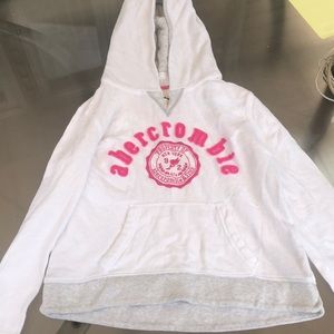 White Abercrombie Kids Hoodie
